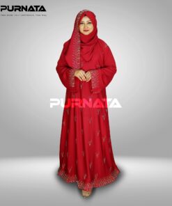 Shis One Part Burka Red Color