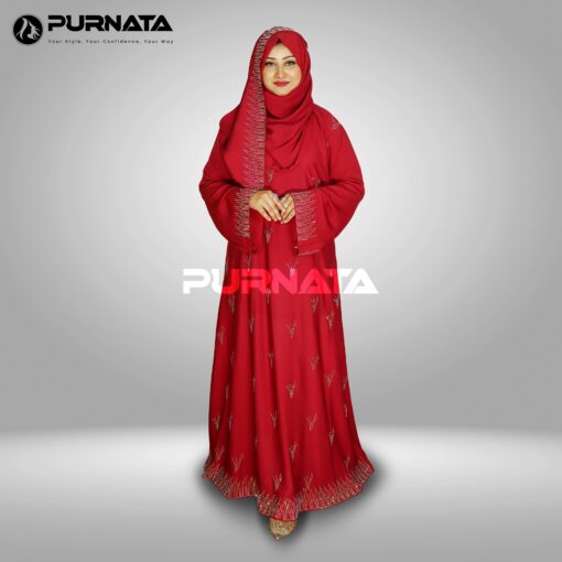Shis One Part Burka Red Color