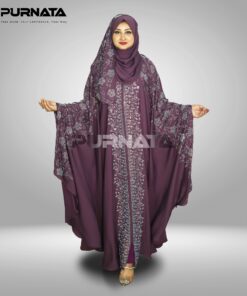 Pocket-Slip-Abaya-Deep-Onion-color