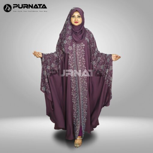 Pocket-Slip-Abaya-Deep-Onion-color