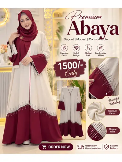 Irani Abaya With CY Febrics